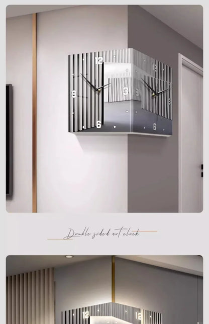 Nordic Wall Clocks Art Decor Led Elegant Wall Clock Modern Luxury Design Aesthetic Electronic Clocks Living Room Decorations