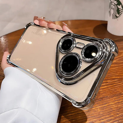High-end Shockproof Cover For Huawei Pura80 pro Case Clear Silicone Bag For Huawei Pura 80 70 pro plus Ultra P50 P60 Phone Cases RELUX.STORE