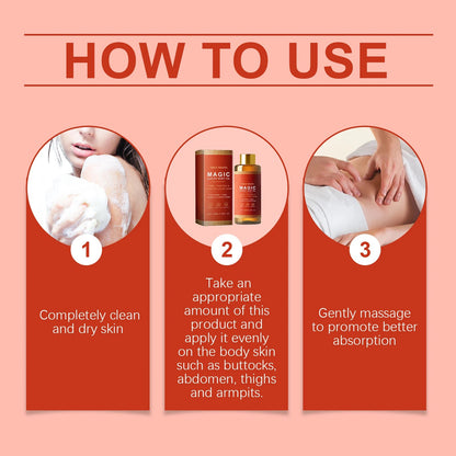 Body Firming Oil Deep Moisturizing Dry Skin Improve Sagging Skin Tightening Chest Thighs Nourishing Magic Luxury Body Care 100ml RELUX.STORE