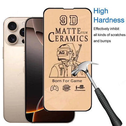 Ceramic Screen Protector For iPhone 17 16 15 14 13 Pro Max Matte Ceramic Film For iPhone 11 12 17 Pro Soft Film Not Glass RELUX.STORE