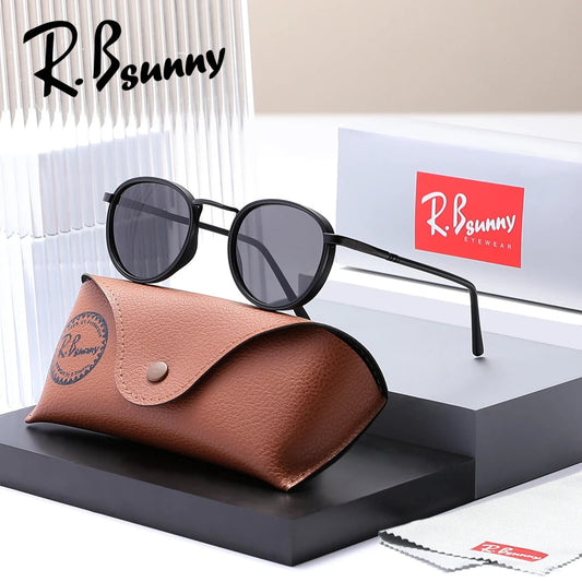 Design Retro Round Frame Sunglasses For Men Polarized UV400 Women Causal Driving Glasses Accessories RELUX.STORE