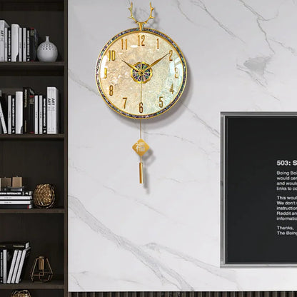 Large Luxury Wall Clocks Modern Cute Restaurant Nordic Fashion Wall Watch Creative Round Relogio De Parede Home Decoration RELUX.STORE