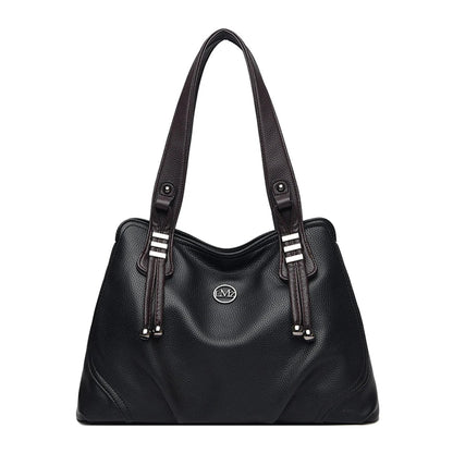 High Quality Soft Leather Handbags for Women Vintage Shoulder Tote Bag Luxury Designer Ladies Large Capacity Top-Handle Bags Sac RELUX.STORE