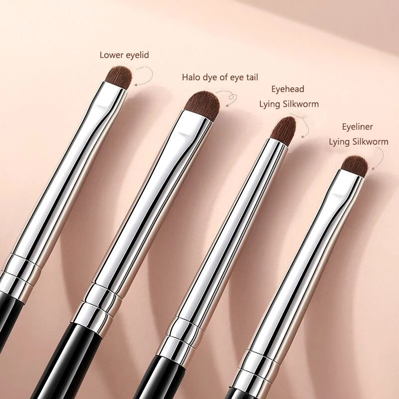 Small Angle Precise Detail Eyeshadow Brush Soft Horse Hair Eyelid Highlighter Lying Silkworm Makeup Brushes Eyes Make Up Tools RELUX.STORE