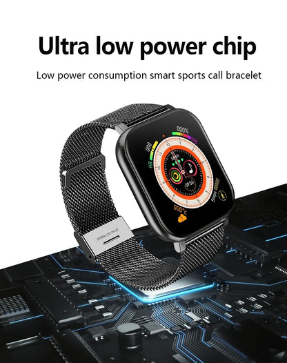 LAXASFIT Smart Watch For Men Women Gift Sports Fitness Watches Bluetooth Calls Digital Smartwatch Wristwatch