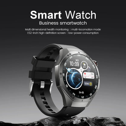 2025New For Android and ios Smart Watch Men AMOLED Screen GPS Motion trajectory Heart Rate Bluetooth Calls SmartWatch Waterproof