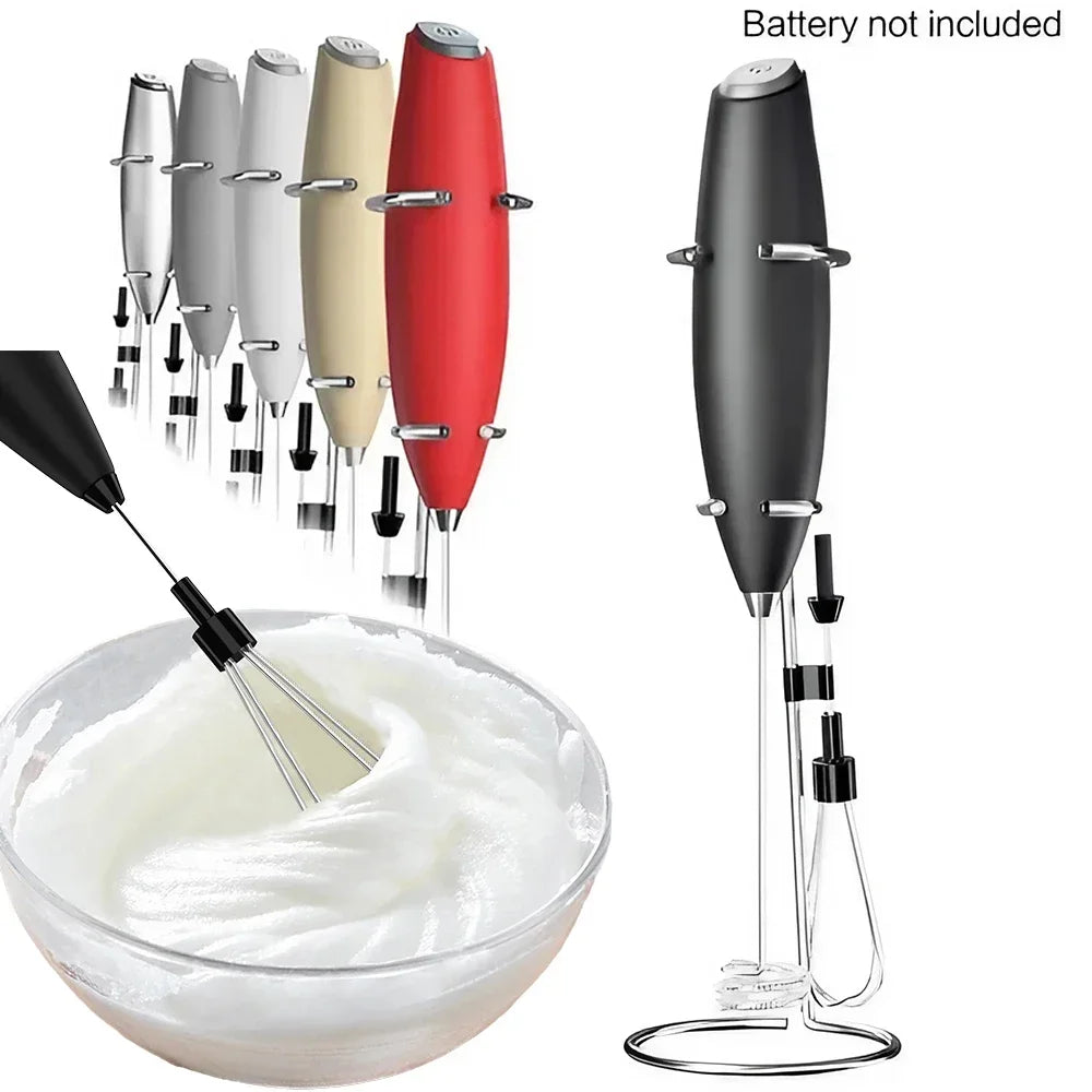 Powerful Electric Milk Frother, Handheld Mini Whisk for Coffee, Latte, Cappuccino, Kitchen Tools, Household Essentials