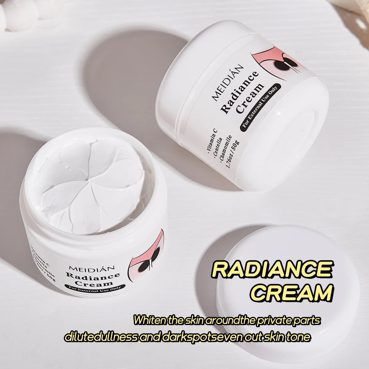 MEDIAN Radiance Cream For Body Brightening Elbows Knees Underarms Dark Spot Corrector Vitamin C Moisturizing Korean Skincare RELUX.STORE