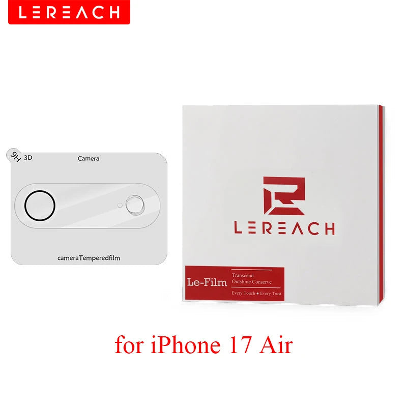 Lereach Tempered Glass Camera Lens Protector for iPhone 17 Pro Max / Air / 17 Pro Scratch Resistant High Transparency RELUX.STORE