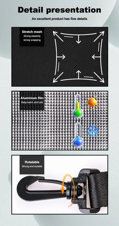 PHMAX Bike Front Bag Portable Bike Mountain Bike Handlebar Bag Multi-Pocket MTB Storage Bag Large Capacity Waterproof Bike Bag
