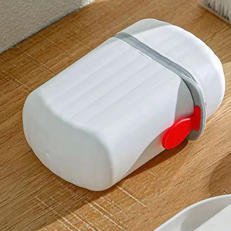 Fashion Portable Sealed Waterproof Soap Box for Travel, Hiking, and Camping - Draining Design