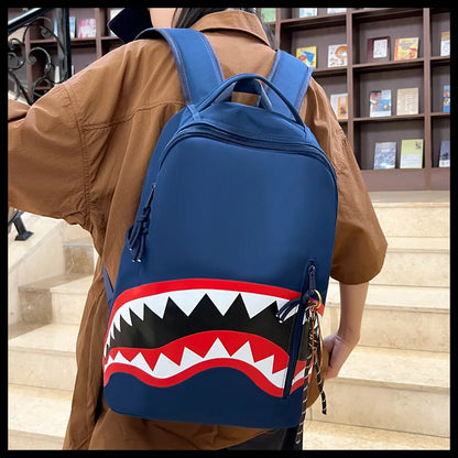 Men's Tactical Backpack: Shark-Mouth Opening Travel Rucksack | Water-Resistant Student Daypack for Outdoor Hiking & College