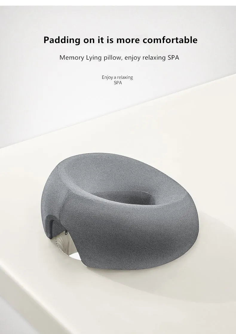 Ergonomics Lying Down Pillow Memory Foam Breathable Head Rest Support Pillow Body Massage Face Rest Pillow for Beauty Salon