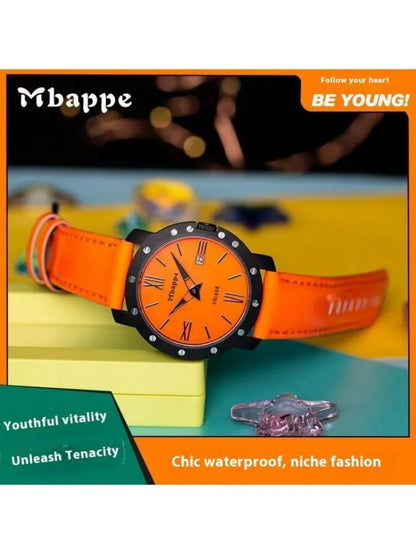 Authentic Mbappe Watches, New Fashion Luxury Brand, Sports Quartz Women's Watches, Dopamine Color Watches