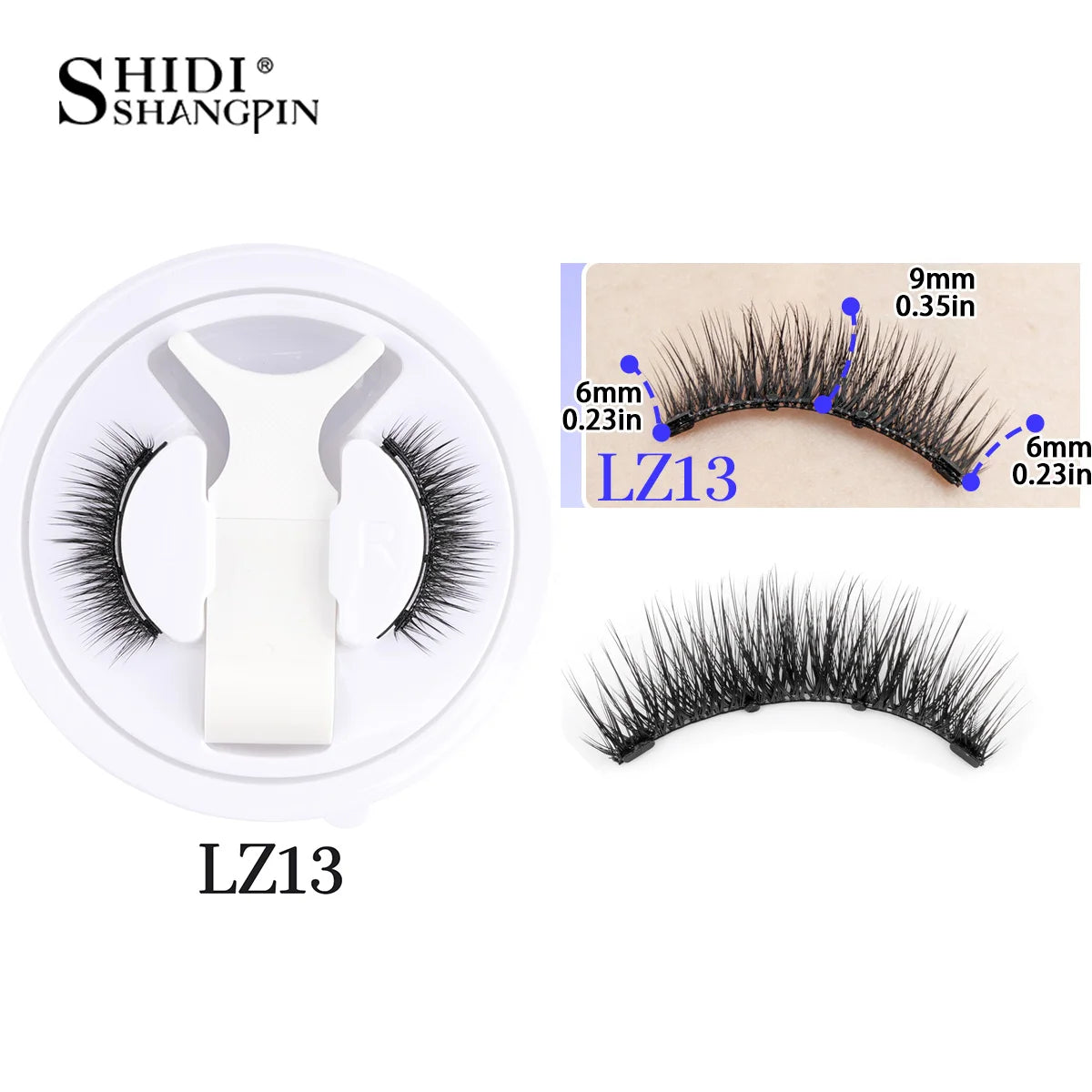 1 Pair Reusable Magnetic Eyelashes Tweezers Set Faux Mink Lashes Handmade 3D Natural False Eyelashes and Magnetic Tweezers Set RELUX.STORE