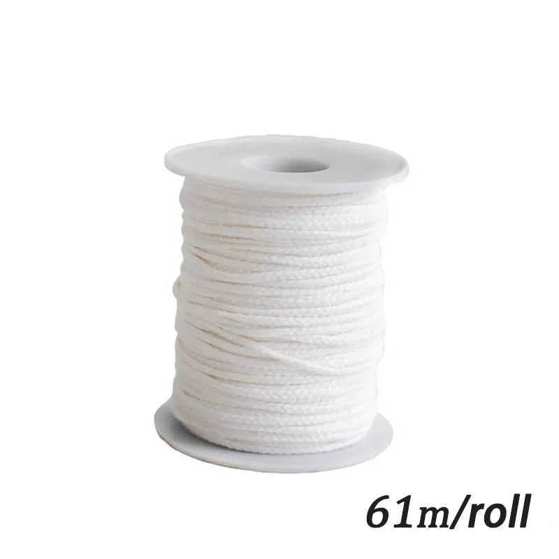 100pcs/bag Pre-Waxed Smokeless Candle Wicks with Holder DIY Cotton Thread Wicks Soy Wax Beewax Candle Wicks Making Accessories