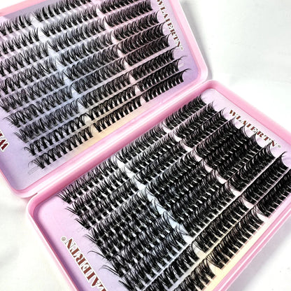 Faux Mink Eyelashes 540Cluster C Curled 9-16mm Mixed Natural Eyelash Extension 3D Russian Strip Personal Eyelash Makeup Tool RELUX.STORE