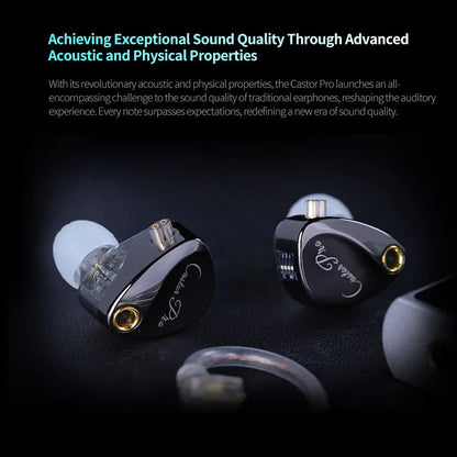 KZ Castor PRO in Ear Earphone HiFi Bass Dynamic Earbuds High-end Tunable Headphone Harman Target with Improved Bass Headsets RELUX.STORE