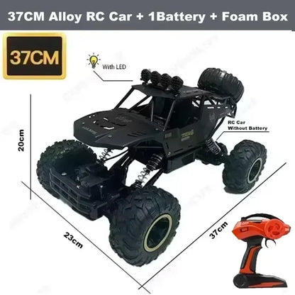 RC Cars Remote Control Car 1:12/16 Off Road Truck Metal Shell LED Headlights Offroad Monster RC Trucks 4WD All Terrain Toys Kids