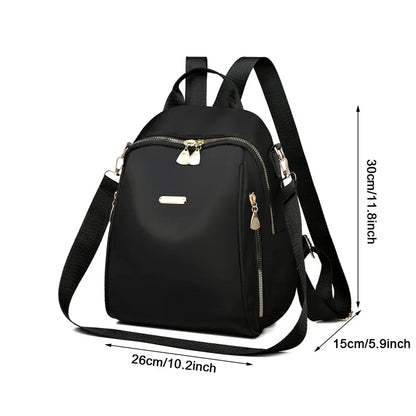 Simple Pu Black Large Capacity Backpacks Women Travel Bag Solid Harajuku Student Schoolbag Backpack Unisex Bags High Street