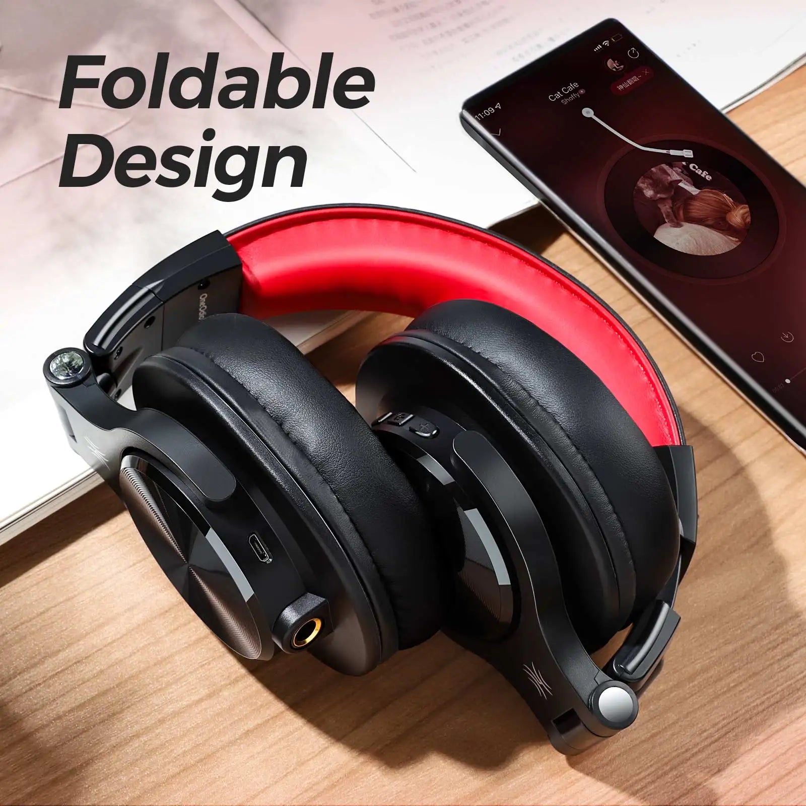 Oneodio Fusion A70 Wireless Bluetooth Headphones Bluetooth 5.2 Headphones Hi-Res Audio Over Ear 72H Playtime Professional Stud RELUX.STORE