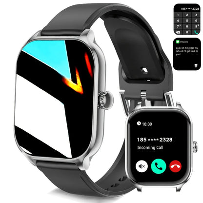 LAXASFIT 2025 New Smart Watch H9 Bluetooth Calls Men Women Smartwatches Fitness Bracelet Custom Watch Face