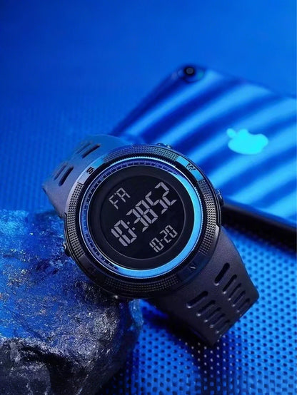 Men's sports watch, outdoor mountaineering and running digital countdown electronic men's watch, student's first choice LED cloc