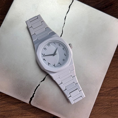 Hot sales in the Middle East high-end plastic men's watch with Arabic numerals neutral casual simple quartz watch