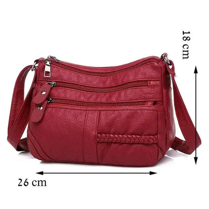 Soft Leather Shoulder Bags Multi-Layer Shopper Bag Classic Crossbody Luxury Designer Handbag and Purse RELUX.STORE