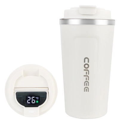 Thermo Cafe Coffee Mug Car Thermos Mug 380/510ML Leak_Proof Travel Thermo Cup for Tea Water Coffee Double Stainless Steel RELUX.STORE