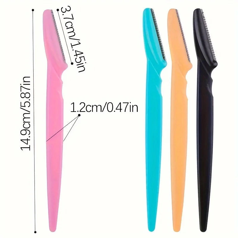 3/5/6/12/24Pcs Multifunction Eyebrow Razor Kit - Precise Trimming, Shaping,Facial Hair Removal Tool with Easy Grip Handle RELUX.STORE