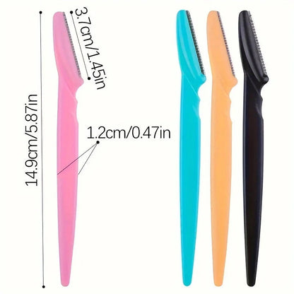 3/5/6/12/24Pcs Multifunction Eyebrow Razor Kit - Precise Trimming, Shaping,Facial Hair Removal Tool with Easy Grip Handle RELUX.STORE