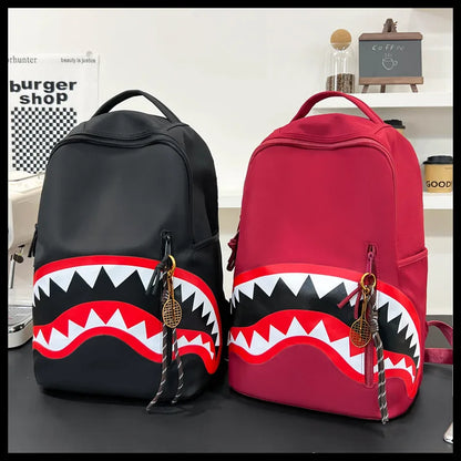 Men's Tactical Backpack: Shark-Mouth Opening Travel Rucksack | Water-Resistant Student Daypack for Outdoor Hiking & College