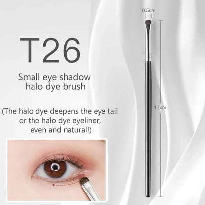 Small Angle Precise Detail Eyeshadow Brush Soft Horse Hair Eyelid Highlighter Lying Silkworm Makeup Brushes Eyes Make Up Tools RELUX.STORE