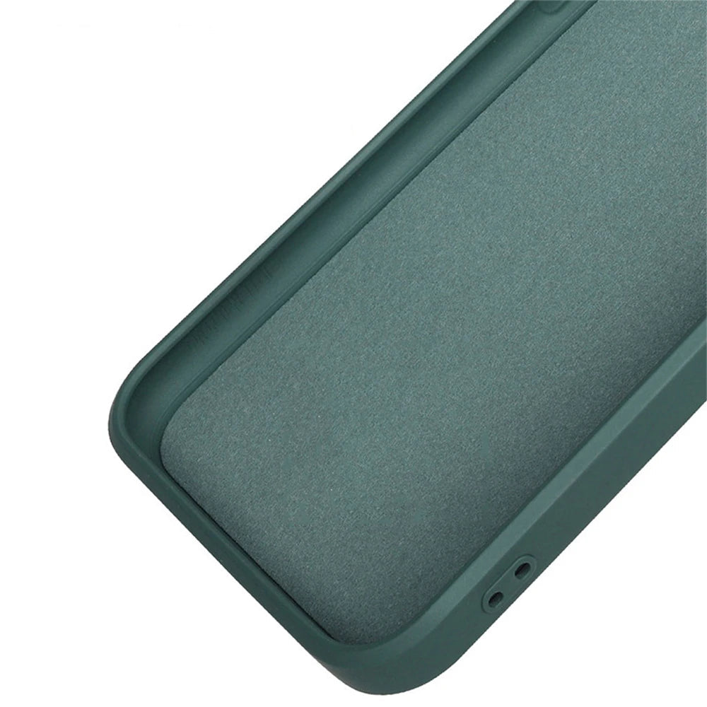 Liquid Silicone Original Phone Case for iPhone 17 Pro Max Air 17Pro 17Max 5G Straight Edge Lens Protection Soft Basic Back Cover RELUX.STORE