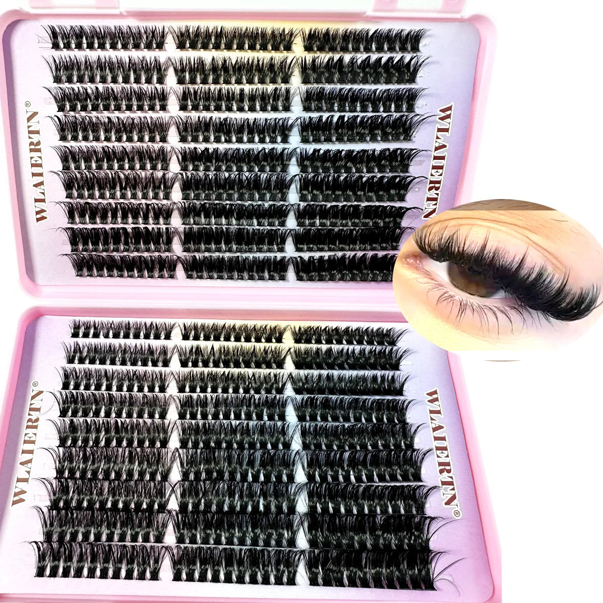 Faux Mink Eyelashes 540Cluster C Curled 9-16mm Mixed Natural Eyelash Extension 3D Russian Strip Personal Eyelash Makeup Tool RELUX.STORE