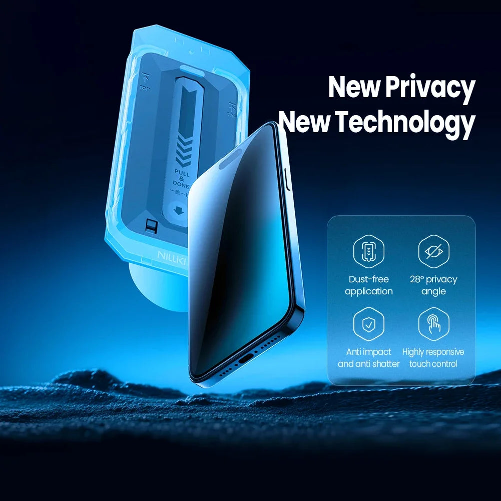 For iPhone 17 Pro Max / 17 Air Nillkin Glass Guardian with Dust-Free Box Tempered Glass Full Coverage Privacy Protect Screen RELUX.STORE