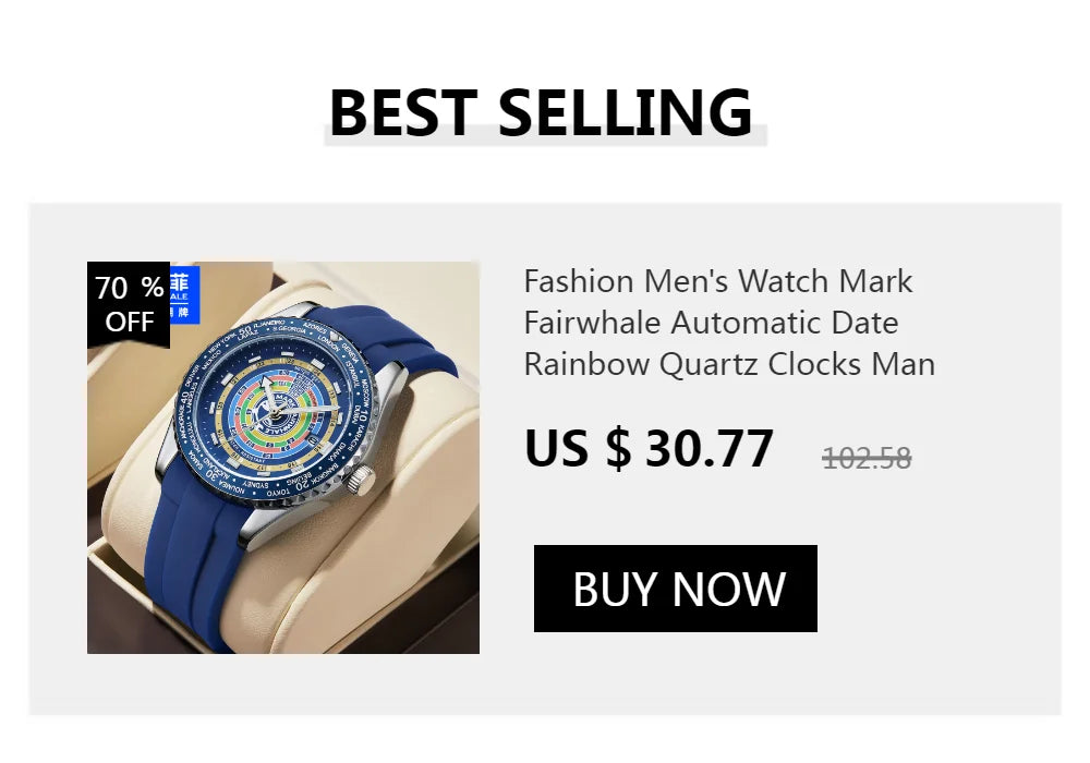 High Quality Mark Fairwhale Mens Wristwatch Fashion Unique Rotating  Roulette Dial Waterproof Quartz Man Watche Dropshipping ﻿