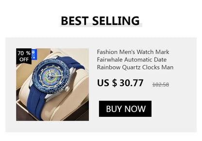 High Quality Mark Fairwhale Mens Wristwatch Fashion Unique Rotating  Roulette Dial Waterproof Quartz Man Watche Dropshipping ﻿