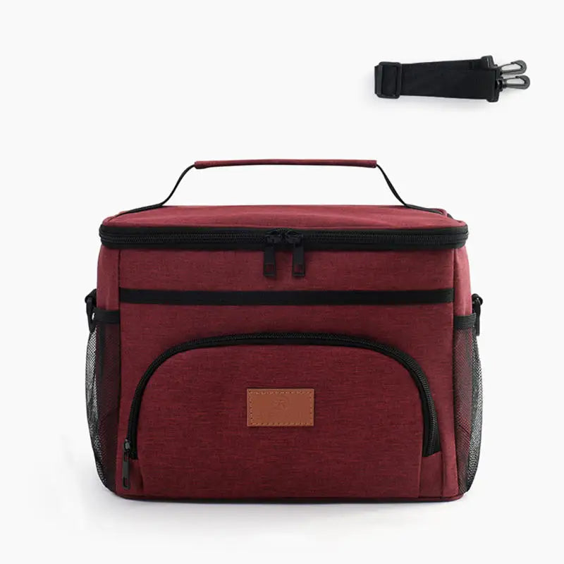 Large Capacity Leak Proof Lunch Backpack Thermal Large Picnic Cool and Warm Insulated Bag Outdoor Storage Shoulder Bag