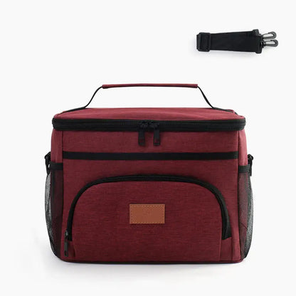 Large Capacity Leak Proof Lunch Backpack Thermal Large Picnic Cool and Warm Insulated Bag Outdoor Storage Shoulder Bag