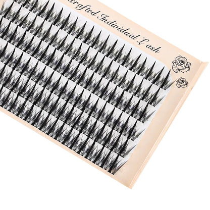 6 Rows 120 Bundles Eyelash Extension Natural Russian Volume Faux Cils Eyelashes Individual 10/20/30D Cluster False Lashes Makeup RELUX.STORE