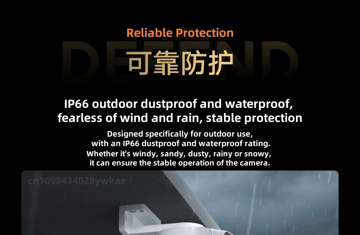 Xiaomi Outdoor Camera 4 Dual-Lens 3K  360° PTZ Auto Tracking AI Human Detection IP66 Color Night Vision｜Remote Monitoring ﻿