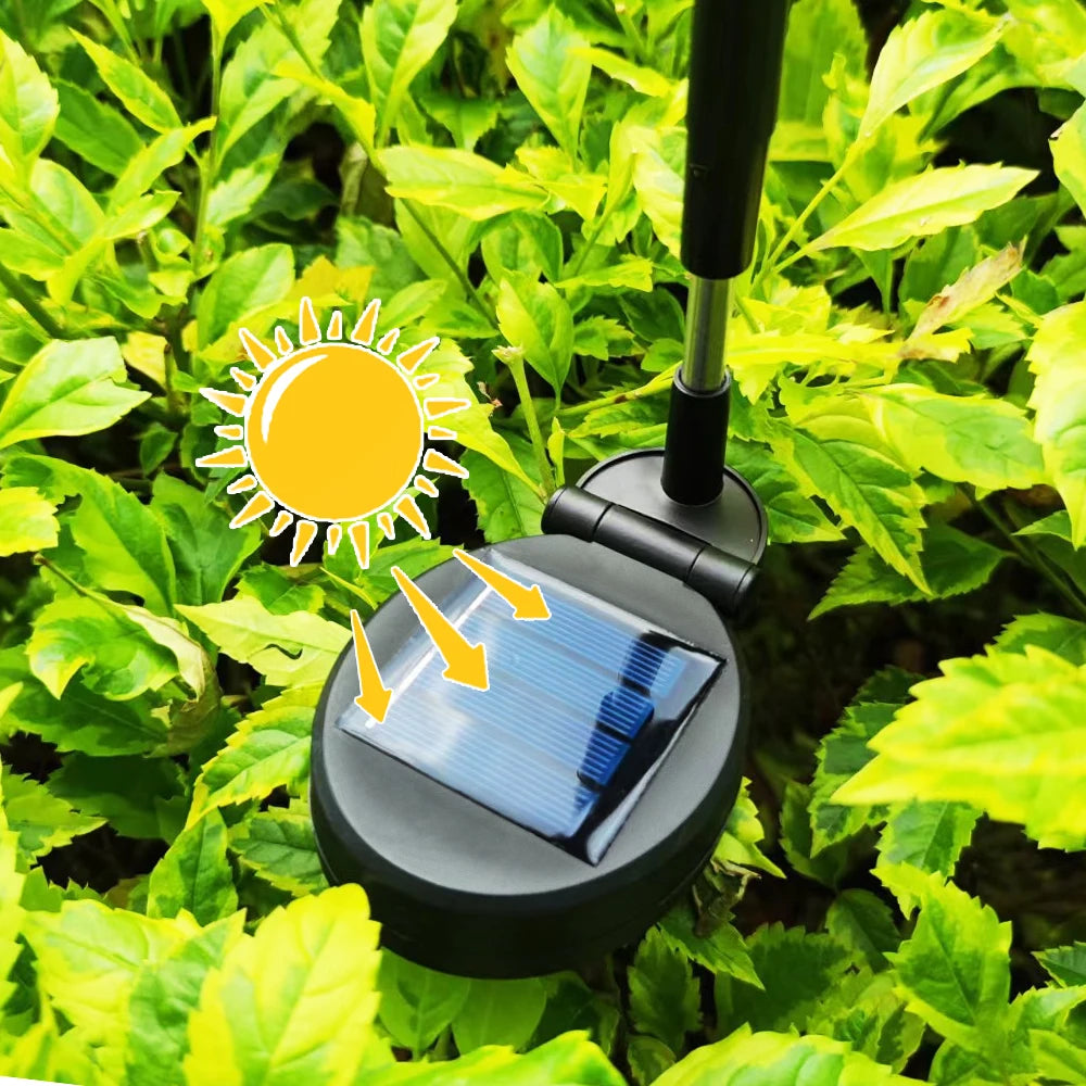 10 LED Solar Garden Lights Powered Firefly Lights Outdoor Waterproof Vibrant Garden Lights for Patio Pathway Decoration,Warm RELUX.STORE