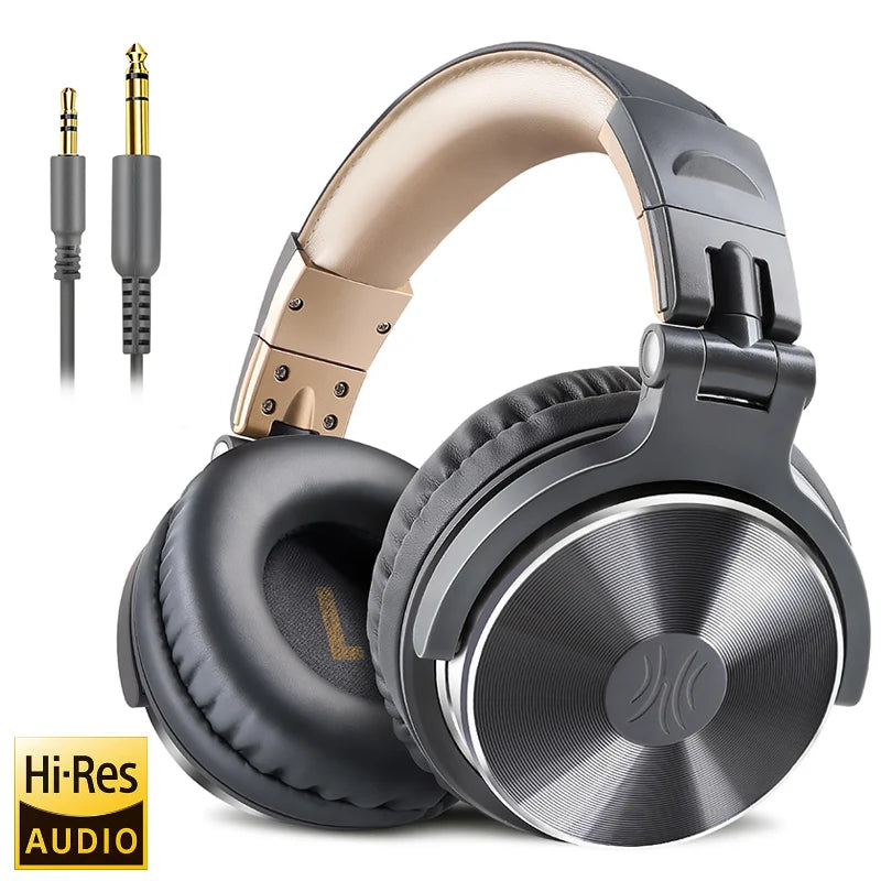 Oneodio Wired Headphones Professional Studio DJ Headphone With Microphone Over Ear Hi-Res Headset Monitoring For Music Phone RELUX.STORE
