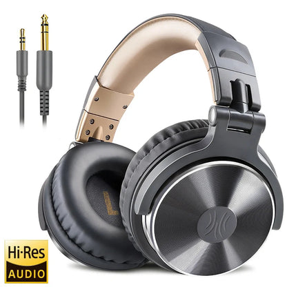 Oneodio Wired Headphones Professional Studio DJ Headphone With Microphone Over Ear Hi-Res Headset Monitoring For Music Phone RELUX.STORE