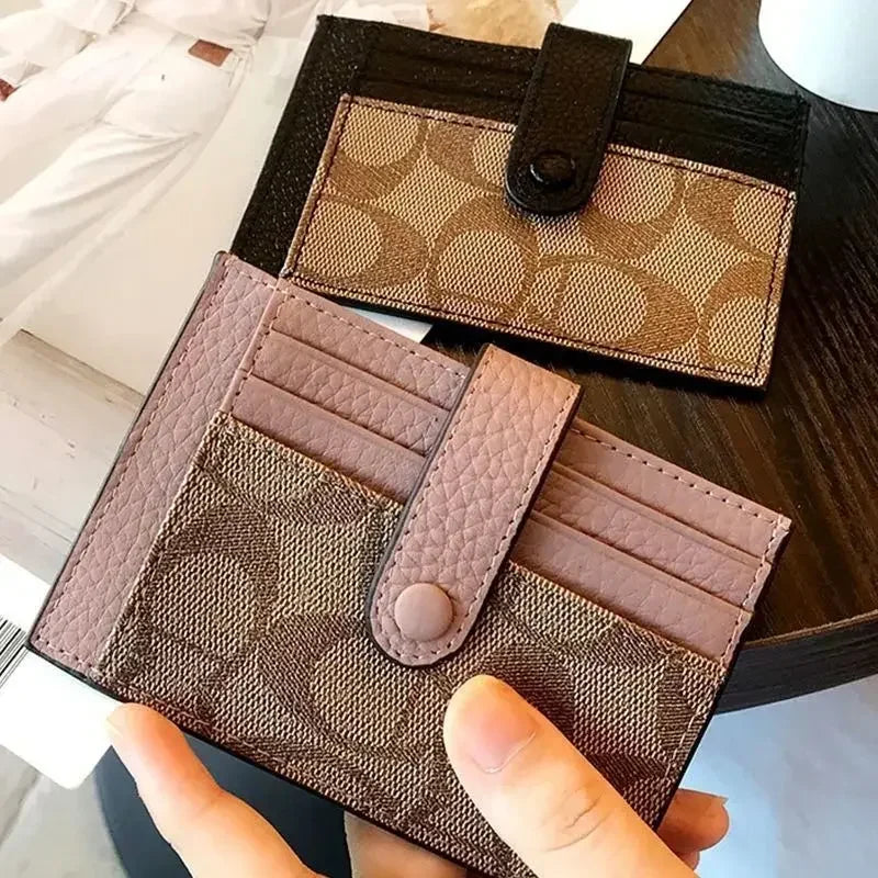 Women Short Small Wallets Fold Card Holder ID Bag Coin Purse Ladies Wallets Anti-degaussing driver's license card holder RELUX.STORE