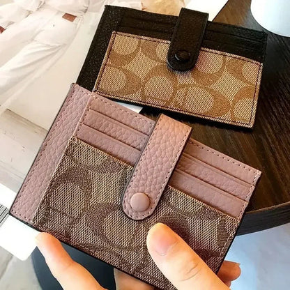 Women Short Small Wallets Fold Card Holder ID Bag Coin Purse Ladies Wallets Anti-degaussing driver's license card holder RELUX.STORE