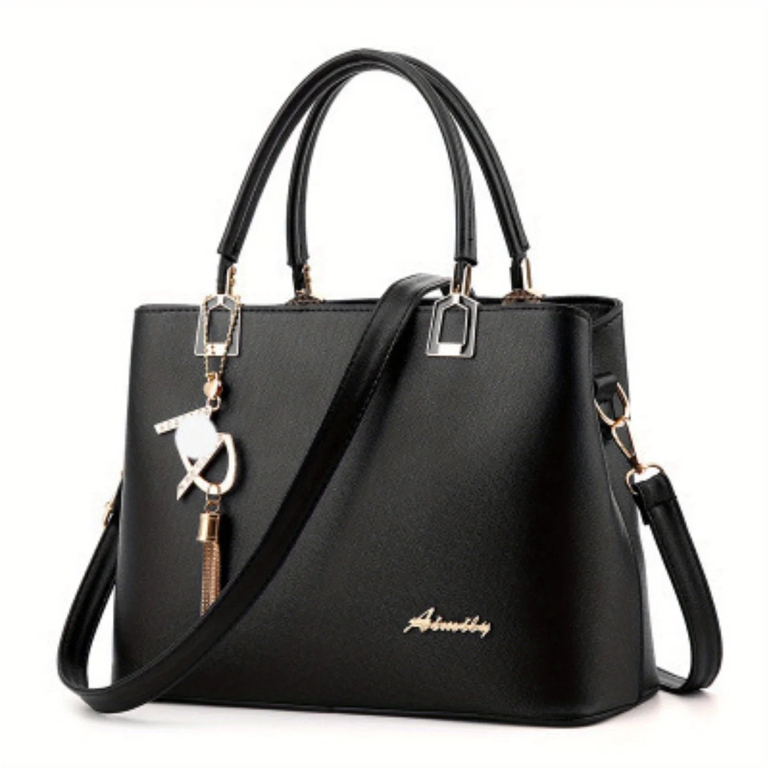 fashion lady bags, large capacity ms leisure shoulder bag handbag, tide commuter bag with creative pendant RELUX.STORE
