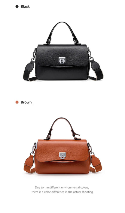 Zency Women's Genuine Leather Top-Handle Bag Simple Fashion Envelope Luxury Brand Shoulder Handbag Small Crossbody for Female RELUX.STORE